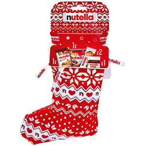 Nutella Weihnachtssocke Geschenkset mit Nutella & GO, B-ready, Biscuits und Miniglas, 5-tlg.