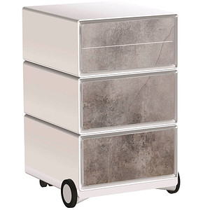 3660141949995 - easyOffice Industrial Rollcontainer weiß bunt 4 Auszüge 390 x 436 x 642 cm 3660141949995 PAPERFLOW