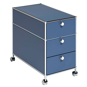 System4 Rollcontainer blau 3 Auszüge