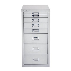 5020073747416 - Schubladenschrank MultiDrawer? 29er Serie L298855 Stahl 8 Schubladen (Vollauszug) A4 279 x 59 x 38 cm silber 5020073747416