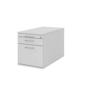 HAMMERBACHER TC20 Rollcontainer lichtgrau 3 Auszüge 42,8 x 80,0 x 51,2 cm