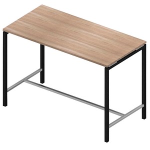 8056039558878 - Stehtisch Creo CRTR0160 399Q 107cm (H) 160x80cm (BxT) rechteckig ulme   dunkelgrau 8056039558878 Quadrifoglio