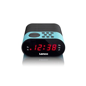 LENCO CR-07BL - UKW Radiowecker, LED-Display, blau