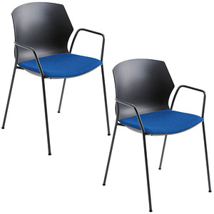 Mayer Stapelstühle myPRIMO 2511 17 01 A 26 396 blau Stoff, 2 St.