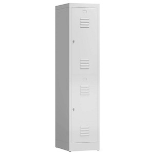 4061815857520 - Spind ClassiX lichtgrau X-523210 2 Schließfächer 415 x 500 x 1800 cm  4061815857520 LÜLLMANN