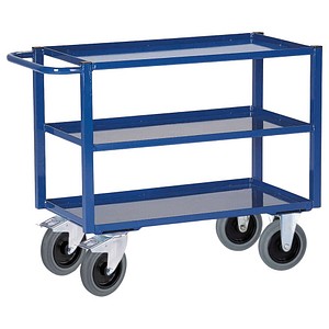 4250448501782 - Rollcart Tischwagen mit 3 Blechwannen 1100x500mm