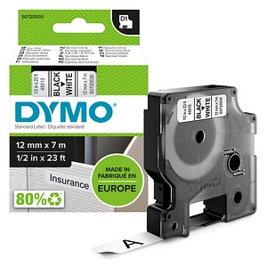 DYMO D1-Etikettenband  schwarz auf wei  12 mm x 7 m - Image 17