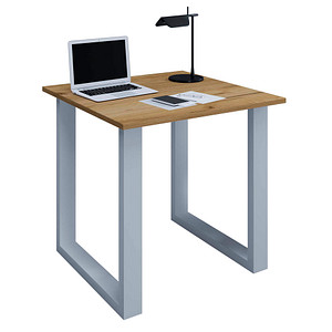 4051814432880 - my office Lona Schreibtisch honig-eiche quadratisch U-Fuß-Gestell silber 800 x 800 cm 4051814432880 - my office Lona Schreibtisch honig-eiche quadratisch U-Fuß-Gestell silber 800 x 800 cm