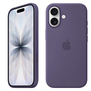 Apple Silikon Case mit Magsafe Handy-Cover für Apple iPhone 17 nebelviolett