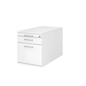 HAMMERBACHER TC20 Rollcontainer weiß 3 Auszüge 42,8 x 80,0 x 51,2 cm