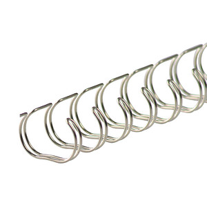 4250504506362 - 50 Drahtbinderücken silber für 100 Blatt 4250504506362 50 Stück