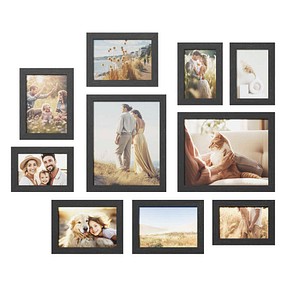 SONGMICS  10 Bilderrahmen-Set schwarz, 10 St.