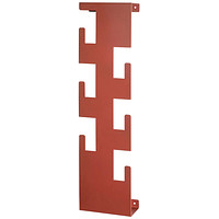 HAKU Möbel Wandgarderobe 47406 rot Metall 6 Haken 15,0 x 60,0 cm >>  büroshop24