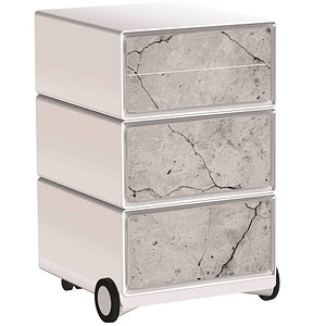 3660141951295 - easyOffice Industrial Rollcontainer weiß bunt 4 Auszüge 390 x 436 x 642 cm 3660141951295 PAPERFLOW