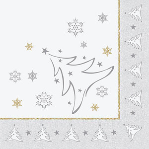 4002911871058 - 50 PAPSTAR Servietten X-Mas Elegance X-Mas Elegance 4002911871058 PAPSTAR 50 Stück