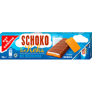 GUT&GÜNSTIG Schoko & Keks Schokoriegel 300,0 g