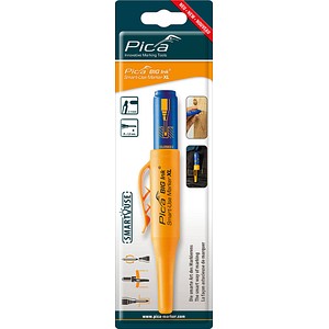 4260056158018 - Permanentmarker Pica BIG Ink Marker XL für glatte & trockene Oberflächen Spezial-Schreibspitze wisch- & wasserfest Schreibfarbe blau 4260056158018 - Permanentmarker Pica BIG Ink Marker XL für glatte & trockene Oberflächen Spezial-Schreibspitze wisch- & wasserfest Schreibfarbe blau