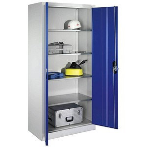 4067521584989 - CP Stahlschrank 08921-00 S10109 lichtgrau enzianblau 930 x 500 x 1950 cm aufgebaut 4067521584989 - CP Stahlschrank 08921-00 S10109 lichtgrau enzianblau 930 x 500 x 1950 cm aufgebaut