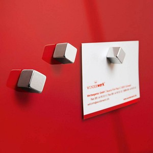4004360800139 - Neodym Magnet C5 Strong (b x h x t) 10 x 10 x 10 mm Würfel Silber 10 St BA193 - Sigel