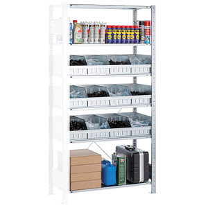 4004514259516 - Anbauregal 14276 silber verzinkt 1000 x 400 x 2000 cm 4004514259516 SCHULTE