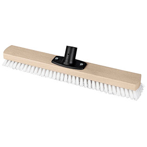 4250560510747 - Großraum-Schrubber Holz ohne Bart Breite 40 cm mit Power-Stick-Halterung PPN weiß