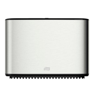 TORK Toilettenpapierspender Mini Jumbo T2 460006 edelstahl, schwarz Metall, Kunststoff, 1 St.