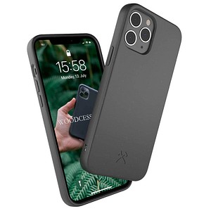 Bio Case Handy-Cover für Apple iPhone 12, 12 Pro schwarz