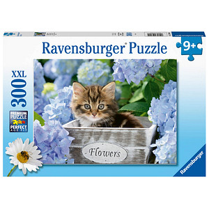 4005556128945 - Ravensburger Kinderpuzzle - 12894 Kleine Katze - Tier-Puzzle für Kinder ab 9 Jahren mit 300 Teilen im XXL-Format