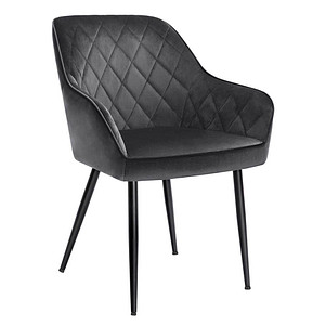 0194343034362 - Sessel dunkelgrau schwarz Stoff 0194343034362 SONGMICS