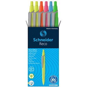 4004675182227 - Kugelschreiber Reco farbsortiert Schreibfarbe blau 4004675182227 6 Stück