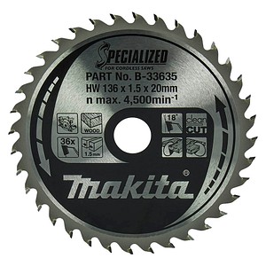 0088381422529 - Sägeblatt SPECIALIZED B-33635 136x20x36Z 0088381422529 Makita 0088381422529 - Sägeblatt SPECIALIZED B-33635 136x20x36Z 0088381422529 Makita