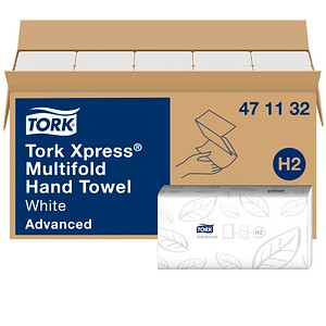 TORK Papierhandtücher 471132 Xpress® H2 Advanced Interfold-Falzung 2-lagig 3.800 Tücher