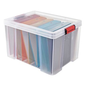 PAPERFLOW CLIP`N STORE Aufbewahrungsbox 45,0 l transparent 50,0 x 39,0 x 32,5 cm, 1 St.