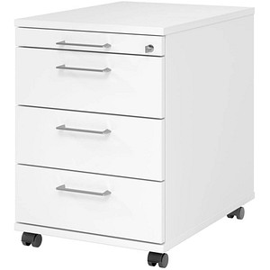 HAMMERBACHER AC30 Rollcontainer weiß 4 Auszüge 42,8 x 58,0 x 59,0 cm