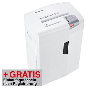 AKTION: HSM shredstar X13 Aktenvernichter mit Partikelschnitt + GRATIS Einkaufsgutschein "BestChoice", 30,- Euro nach Registrierung