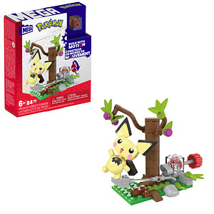 Mattel GAMES Mega HPB59 Pokémon Pichus Wald-Futtersuche Bausatz