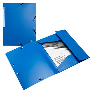 3130630557029 - Eckspannmappe Authentisch 55702E A4 hellblau recyceltes Polypropylen (PP) 400g mit 3 Einschlagklappen 3130630557029 Exacompta