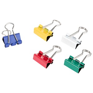 4040881856088 - Foldbackklammern farbsortiert 15 cm 12 St