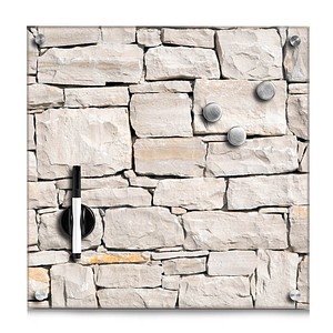 Glas-Magnettafel 40,0 x 40,0 cm Stone