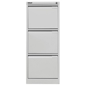 BISLEY Hängeregistraturschrank lichtgrau 3 Schubladen 41,3 x 62,2 x 101,6 cm