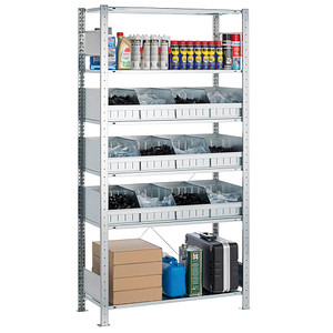 4004514259486 - Kleinteileregal 14270 silber verzinkt 1000 x 500 x 2000 cm 4004514259486 SCHULTE