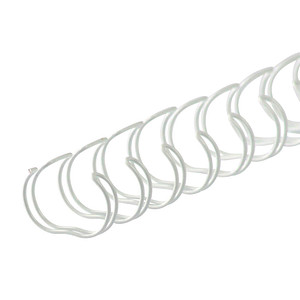 4250504506546 - 50 Drahtbinderücken weiß für 135 Blatt 4250504506546 50 Stück