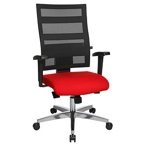4014296706054 - Bürostuhl X-Pander rot   silber mit Armlehnen bis 110kg 4014296706054 Topstar