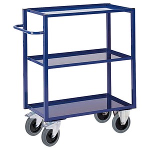4250448501843 - Tischwagen 3 Ladeflächen Blechwannen 995 x 695 mm Tragkraft 400 kg