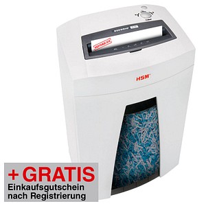 AKTION: HSM SECURIO C18 Aktenvernichter mit Partikelschnitt + GRATIS Einkaufsgutschein "BestChoice", 40,- Euro nach Registrierung