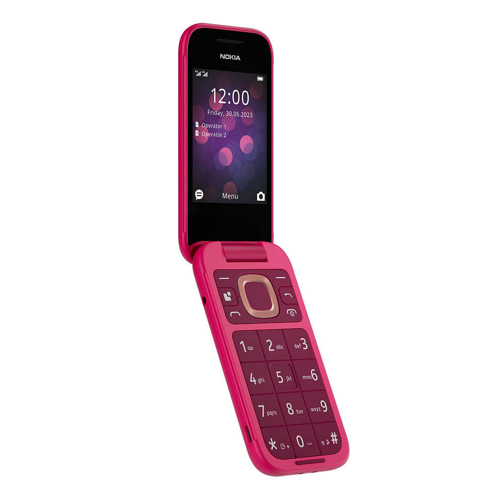 NOKIA 2660 Flip Großtasten-Handy pink >> büroshop24