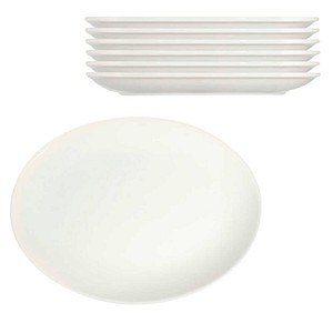ID Fine Teller Transparent Lona Oval weiß Ø 33,0 cm, 6 St.