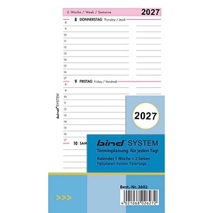 bind Kalendereinlage 2026 A6
