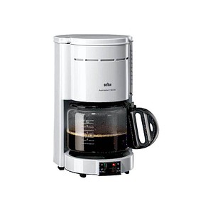 BRAUN KF 47/1 Classic Kaffeemaschine weiß, 10 Tassen