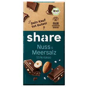 share Nuss & Meersalz Bio-Schokolade 100,0 g